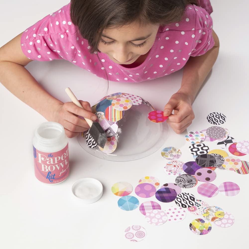 Craft-tastic Paper Bowls — DIY Bowl-Making Paper Craft Kit — Makes 3 Different Sizes — For Kids Ages 8+