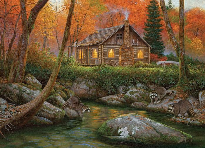 Cobble Hill 500 Piece Puzzle - Weekend Retreat - Sample Poster Included