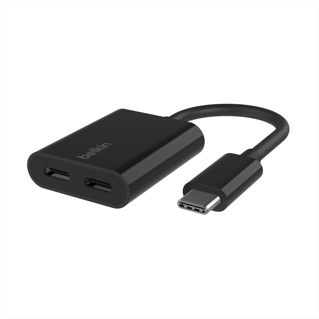 Belkin - Usb C Audio And Charge Adapter - Black