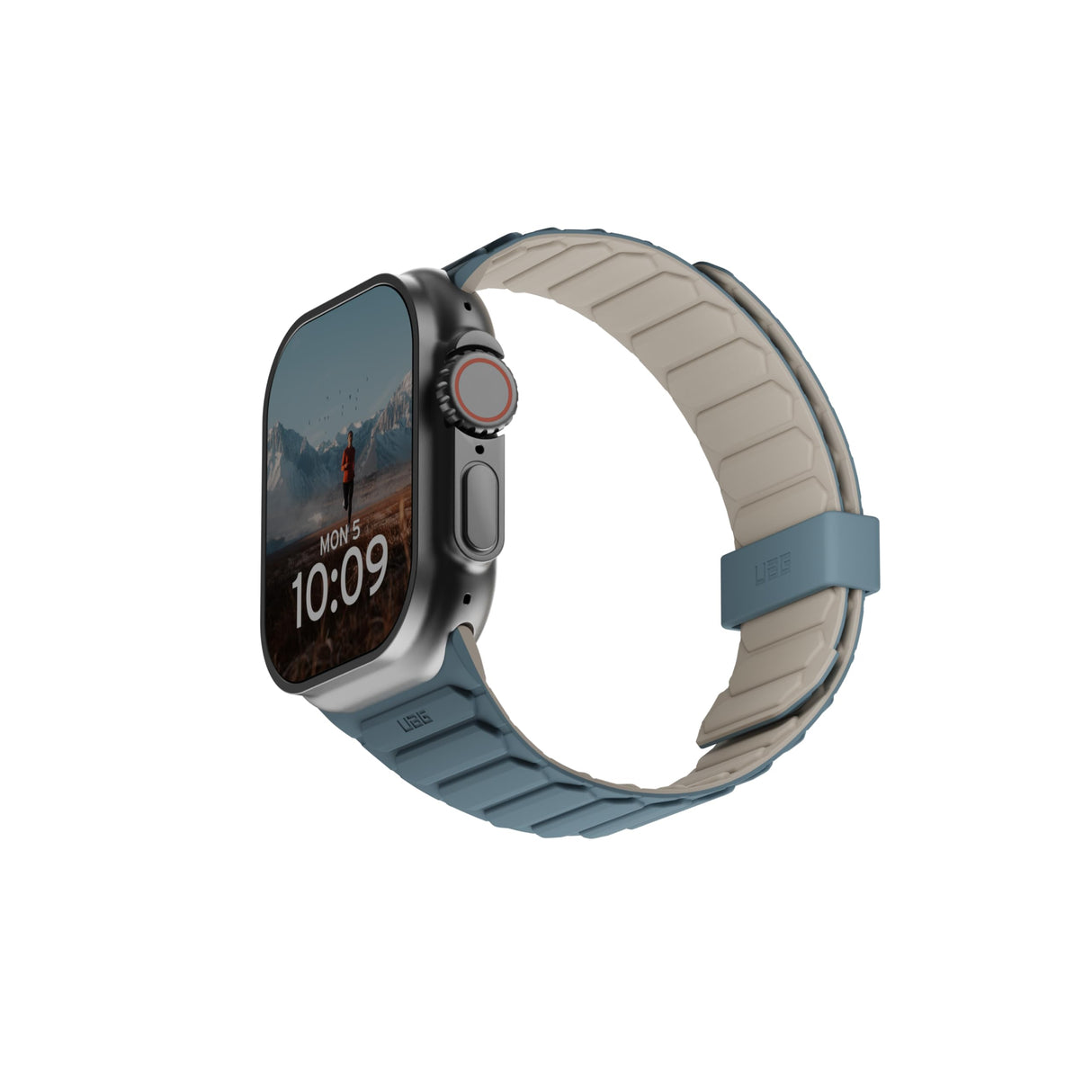 Urban Armor Gear (uag) - Pathfinder Watch Strap For Apple Watch 42mm / 44mm / 45mm / 49mm - Dune And Cloud Blue