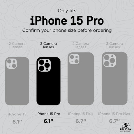 IPHONE 15 PRO PELICAN SHIELD CASE WITH MAGSAFE - KEVLAR