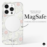 Kate Spade - New York Protective Hardshell Magsafe Case For Apple Iphone 15 Pro - Hollyhock Cream