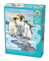 Cobble Hill Family Piece's 350 Puzzle - Penguin Family - Sample Poster Included