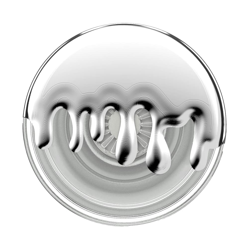 Popsockets - Popgrip Premium - Chrome Drip Silver