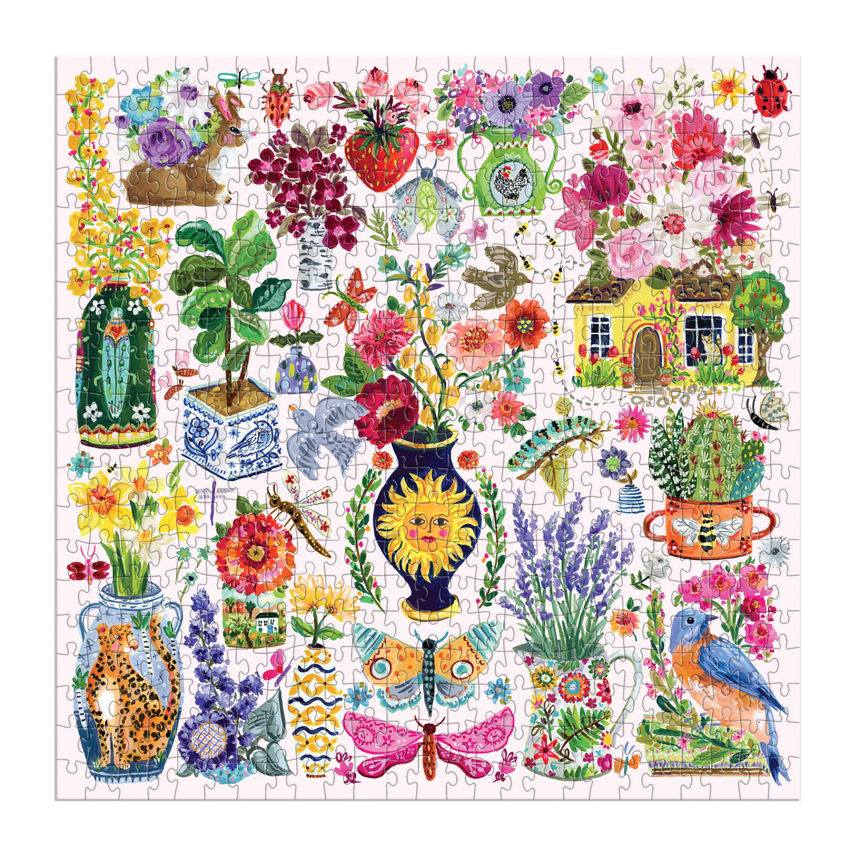 Galison - Buzzy Bouquets 500 Piece Puzzle