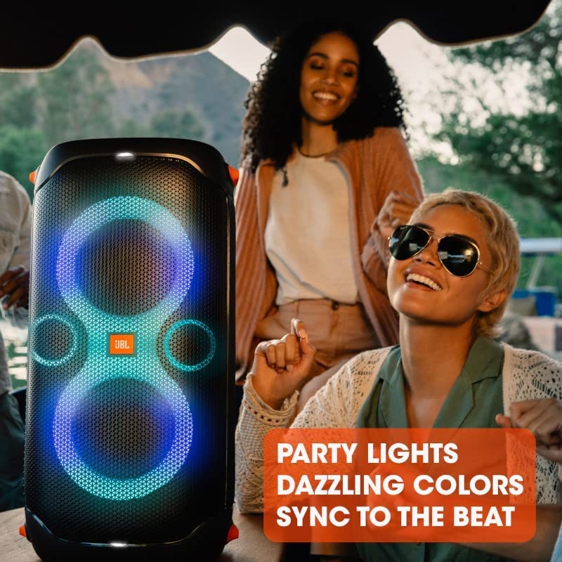 JBL PartyBox 110 - Portable Party Speaker with Built-in Lights, Powerful Sound and deep bass, Black