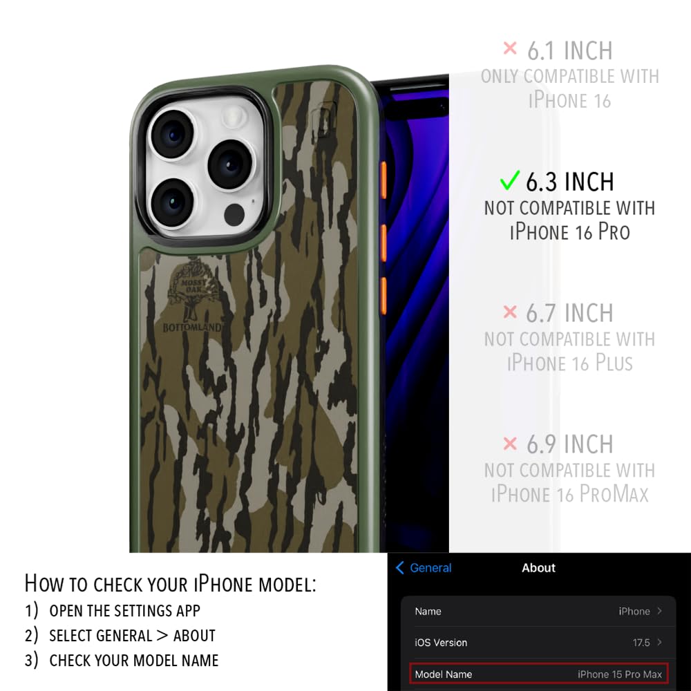 Cellhelmet - Fortitude Magsafe Case For Apple Iphone 16 Pro - Mossy Oak