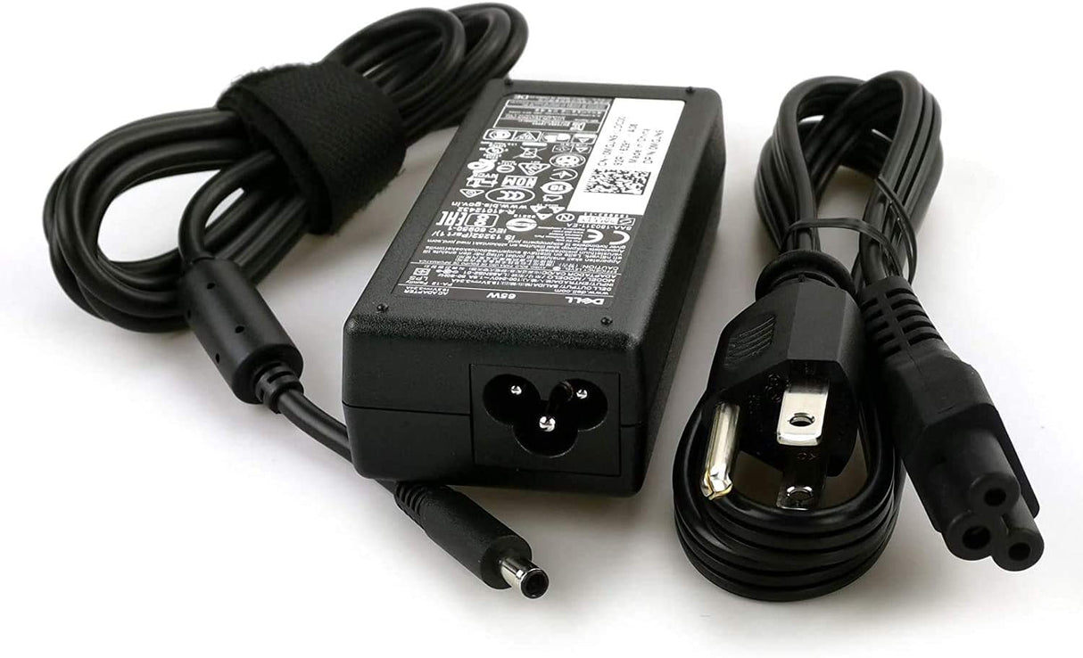 Dell Inspiron Laptop Charger Genuine 65W watt 4.5mm tip AC Power Adapter for Inspiron 13 14 15 3000 5000 7000 Series 5558 5755 3147 7348-2in1 5555 5559 0G6j41 0MGJN with Power Cord