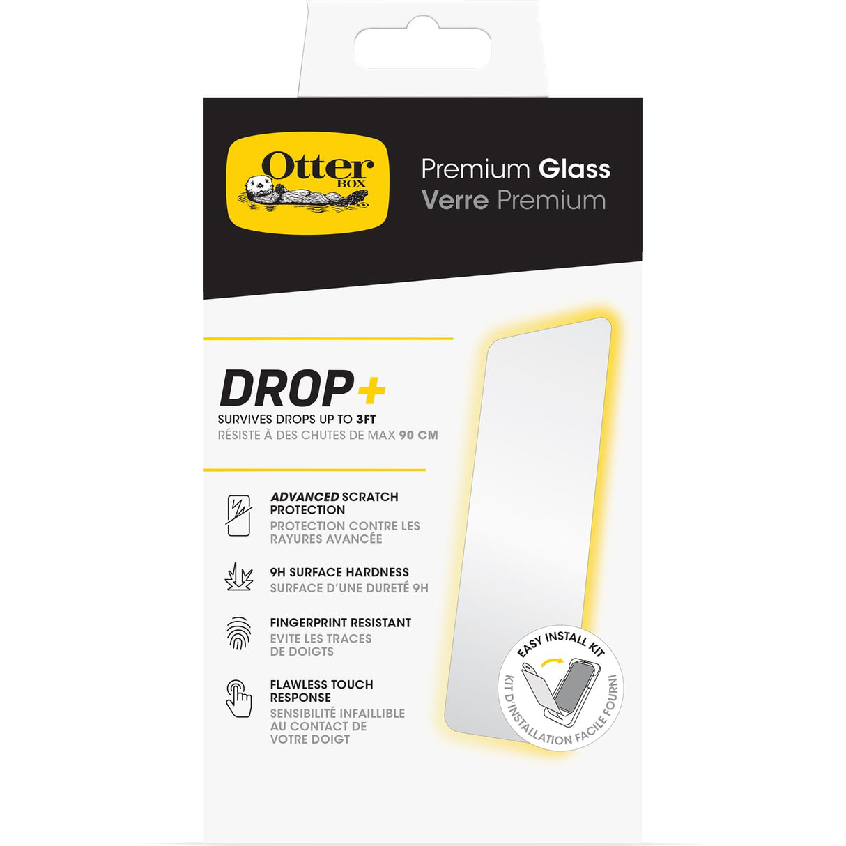 Otterbox - Premium Glass Screen Protector For Apple Iphone 15 - Clear