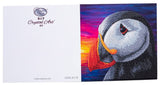 Craft Buddy DIY Crystal Art / Diamond Painting Greetings Card Kit - Puffin Sunset