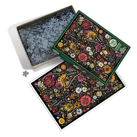 Cobble Hill 1000 Piece Puzzle - Flower Press: Happiness - Sample Poster Included - image 3