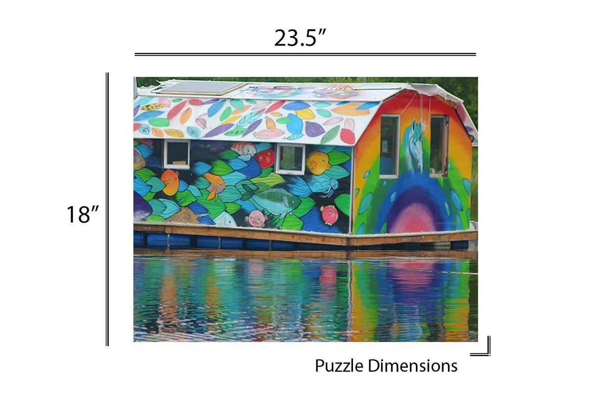 Springbok's 500 Piece Jigsaw Puzzle The Boat House - Made in USA