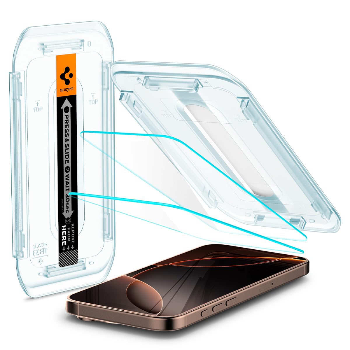 Spigen - Glas.tr Ez Fit Glass Screen Protector For Apple Iphone 16 - Clear