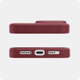 Avana - Leather Magsafe Case For Apple Iphone 16 Pro - Berry