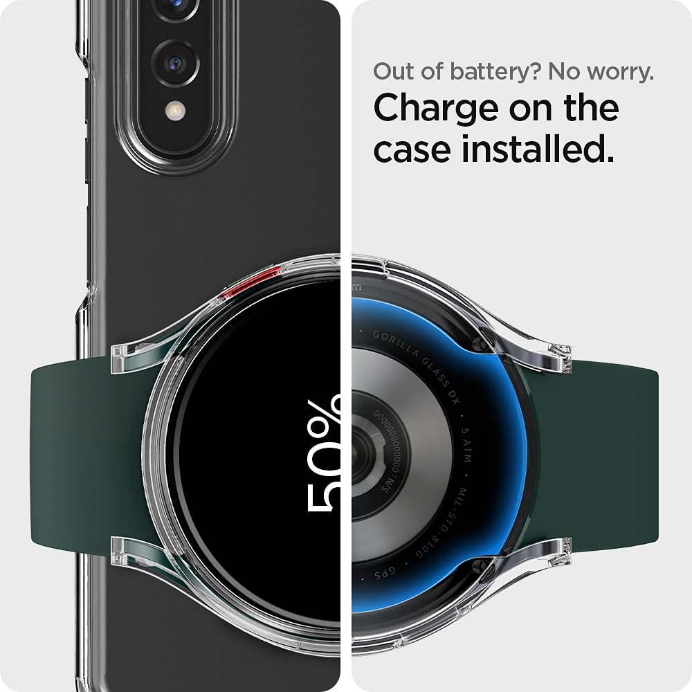 SAMSUNG GALAXY WATCH 4 (44MM) SPIGEN ULTRA HYBRID CASE - CLEAR