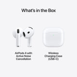 Apple - Airpods Gen 4 With Active Noise Cancellation - White