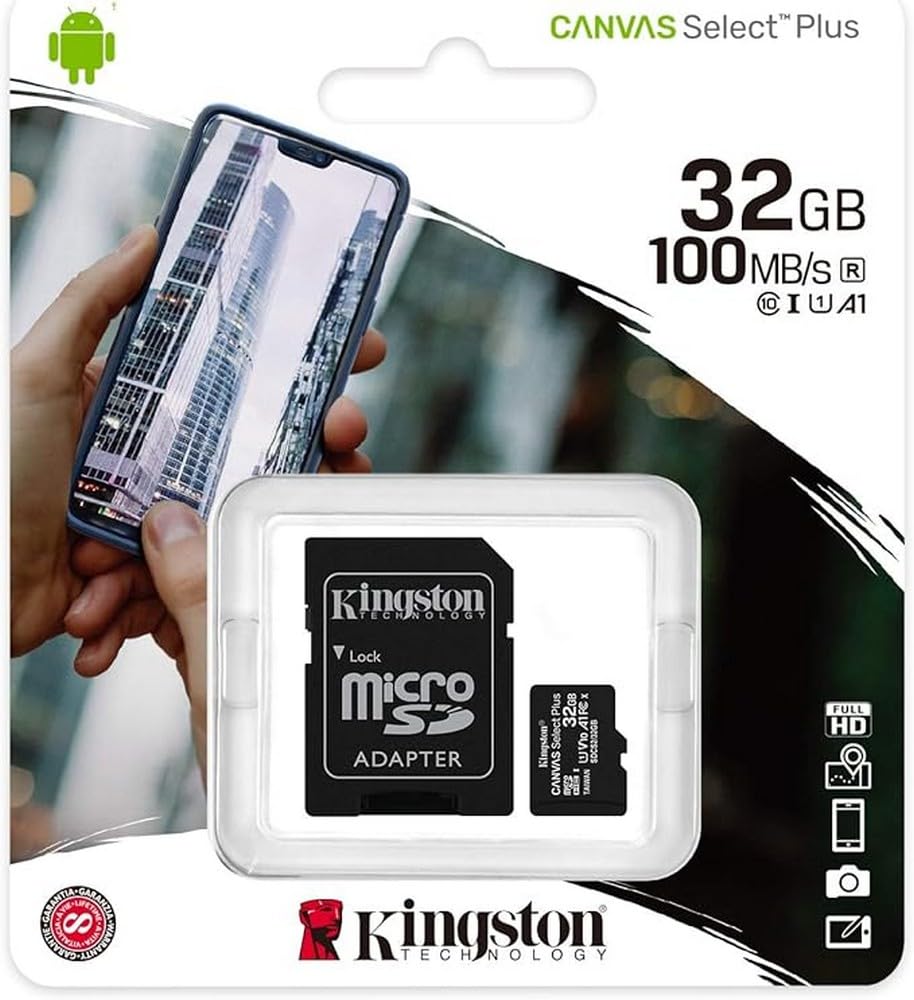 KINGSTON 32GB MICSDHC CANVAS SELECT PLUS