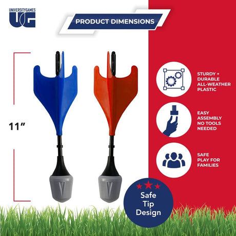 University Games, Lawn Darts Game, Classic Toss Game & Backyard Party Toy for Families, Indoor & Outdoor Use