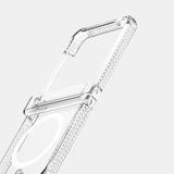 Itskins - Hybrid_r Clear Hinge Magsafe Case For Samsung Galaxy Z Flip6 - Transparent