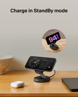 Belkin - Boost Charge Pro Convertible Magnetic Wireless Charging Stand With Qi2 15w - Black