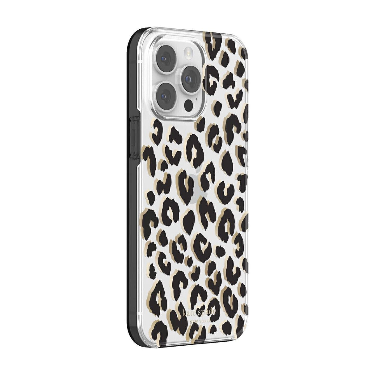 Kate Spade - New York Protective Hardshell Case For Apple Iphone 14 Pro Max - City Leopard Black