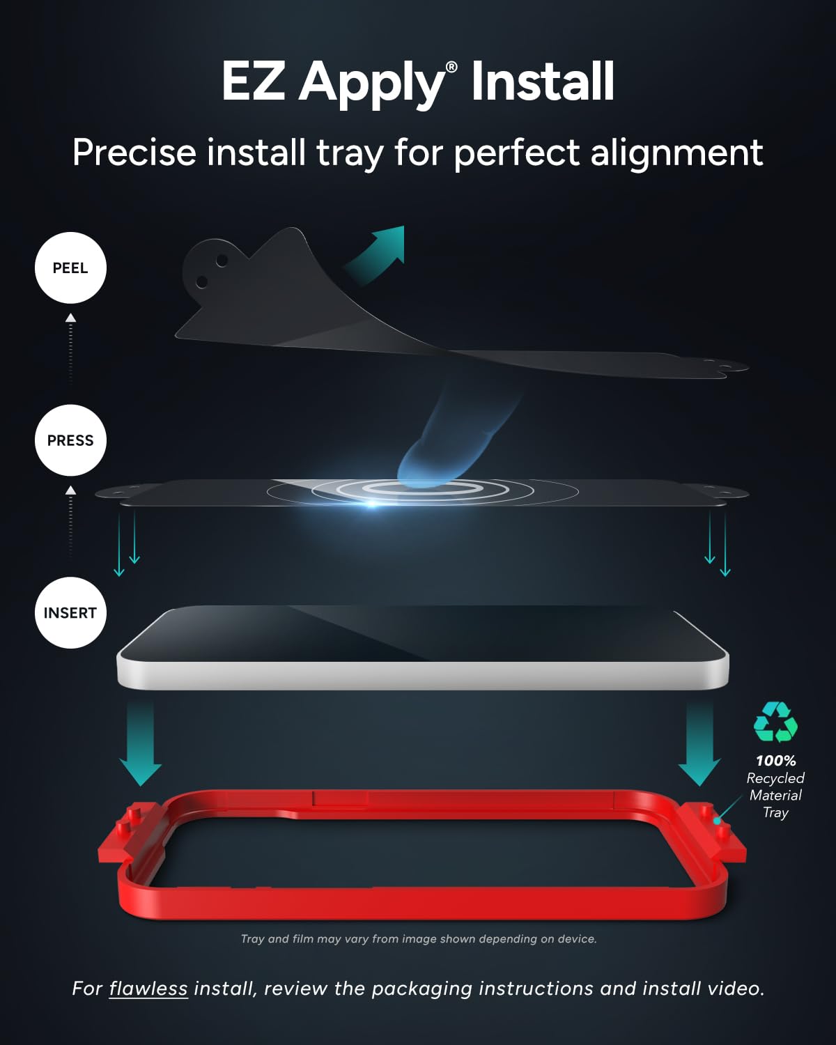 Zagg - Invisibleshield Glass Elite Glass Screen Protector For Samsung Galaxy S24 Ultra - Clear