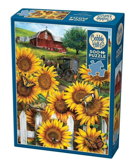 Cobble Hill 500 Piece Puzzle - Country Paradise - Sample Poster Included