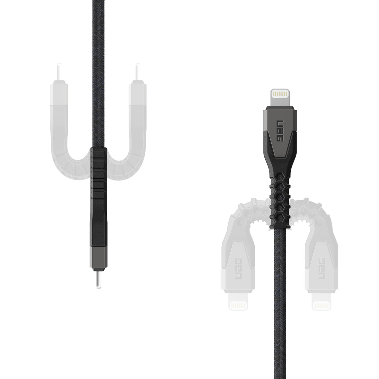 Urban Armor Gear (uag) - Rugged Kevlar Apple Lightning 5ft Power Cable - Black And Grey