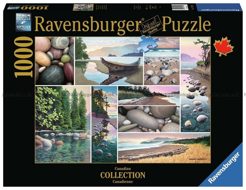 Ravensburger Canadian Collection: West Coast Tranquility 1000 Piece Jigsaw Puzzle for Adults - Every Piece is Unique, Softclick Technology Means Pieces Fit Together Perfectly