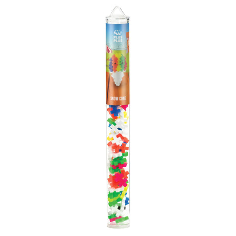Plus Plus 3D Food Building Block Set - Snow Cone Mini Maker Tube Kit