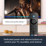 Amazon Fire TV Stick, sharp picture quality, fast streaming, free & live TV, Alexa Voice Remote with TV controls