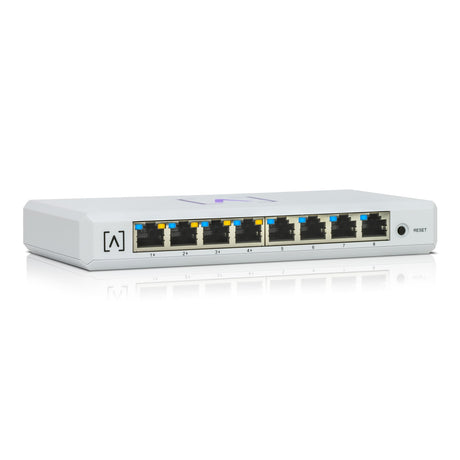 Alta Labs S8-POE | 8 Port Multi-Gigabit Cloud-Managed Ethernet Switch with 4 PoE+ Ports | 60W PoE Budget | Desktop or Wall Mount | Manage Network via Cloud or Local Controller | Ethernet Splitter