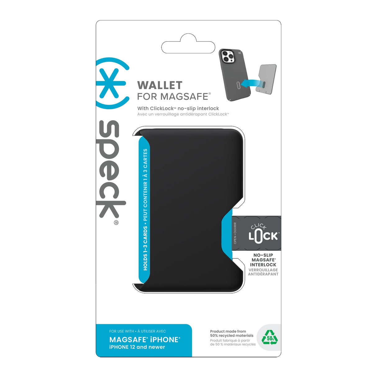 Speck - Clicklock Magsafe Wallet - Black