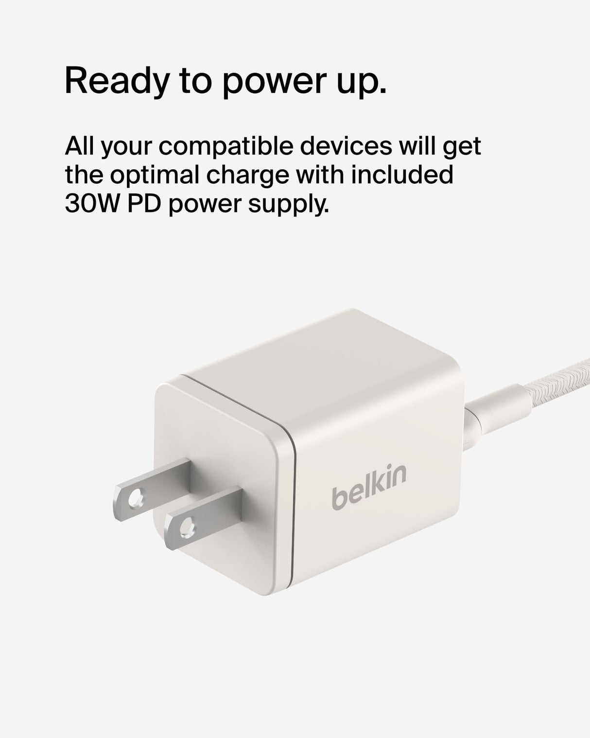 Belkin - Boost Charge Pro 2 In 1 Wireless Charging Dock With Magsafe - White