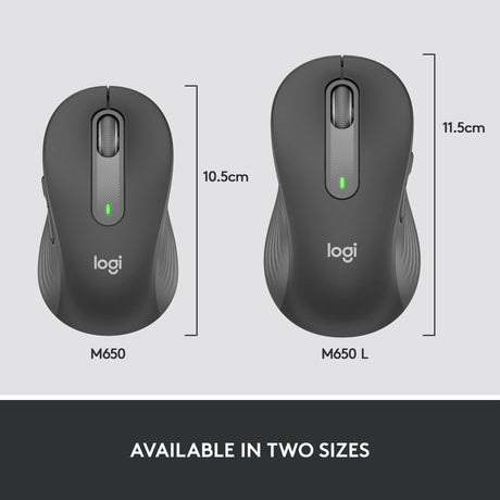 LOGITECH M650 WIRELESS MOUSE LARGE