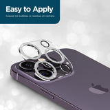 IPHONE 14 PRO/14 PRO MAX CASE-MATE LENS PROTECTOR - SPARKLE SILVER