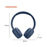 Jbl - Tune 520bt Bluetooth On Ear Headphones - Blue