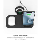 Mophie - Wireless Charging Stand Plus Pad 15w - Black