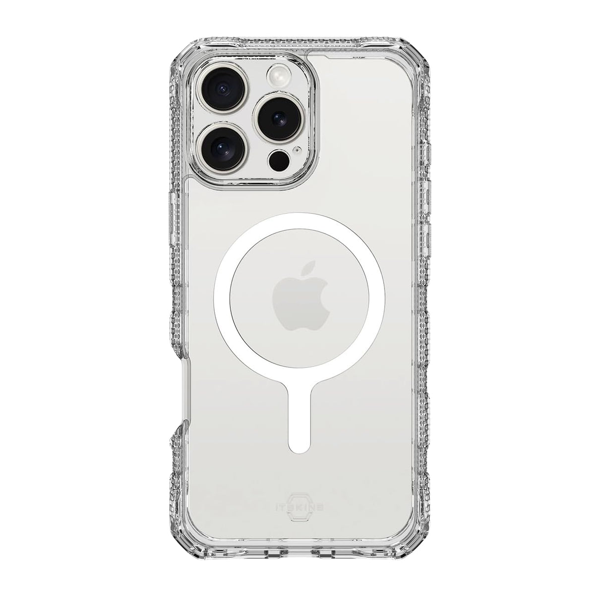 Itskins - Supreme_r Clear Magsafe Case For Apple Iphone 16 Pro Max - Transparent White Print