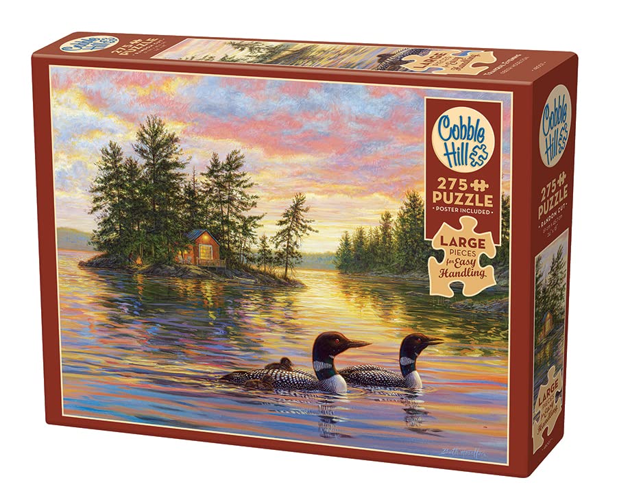 Cobble Hill 275 Piece Easy-Handling Puzzle - Tranquil Evening - Sample Poster Included