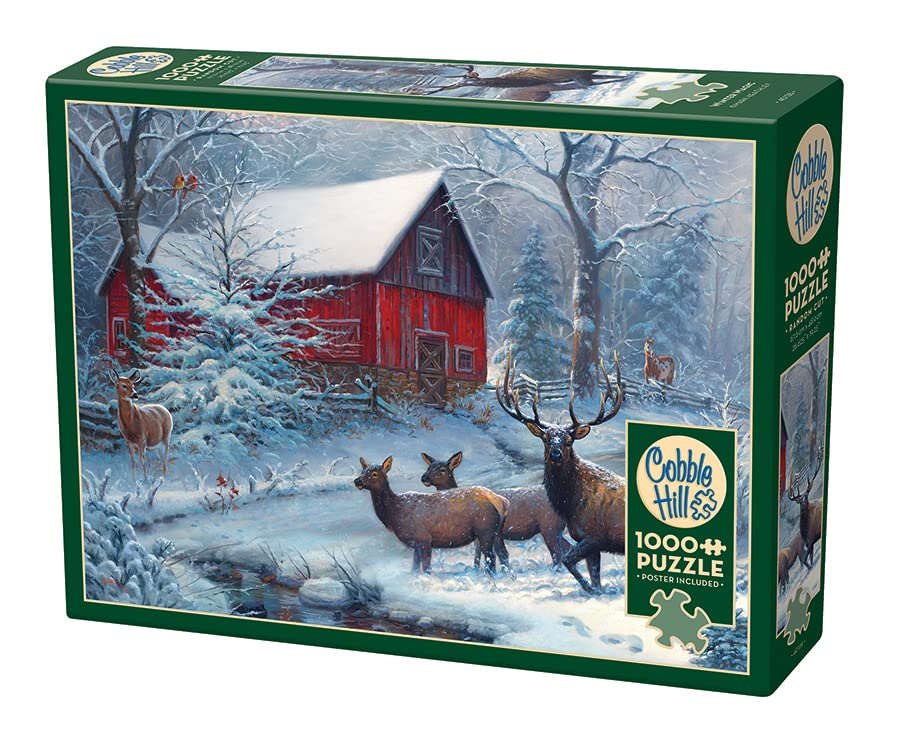 Cobble Hill 1000 Piece Puzzle - Winter Magic - Sample Poster Included