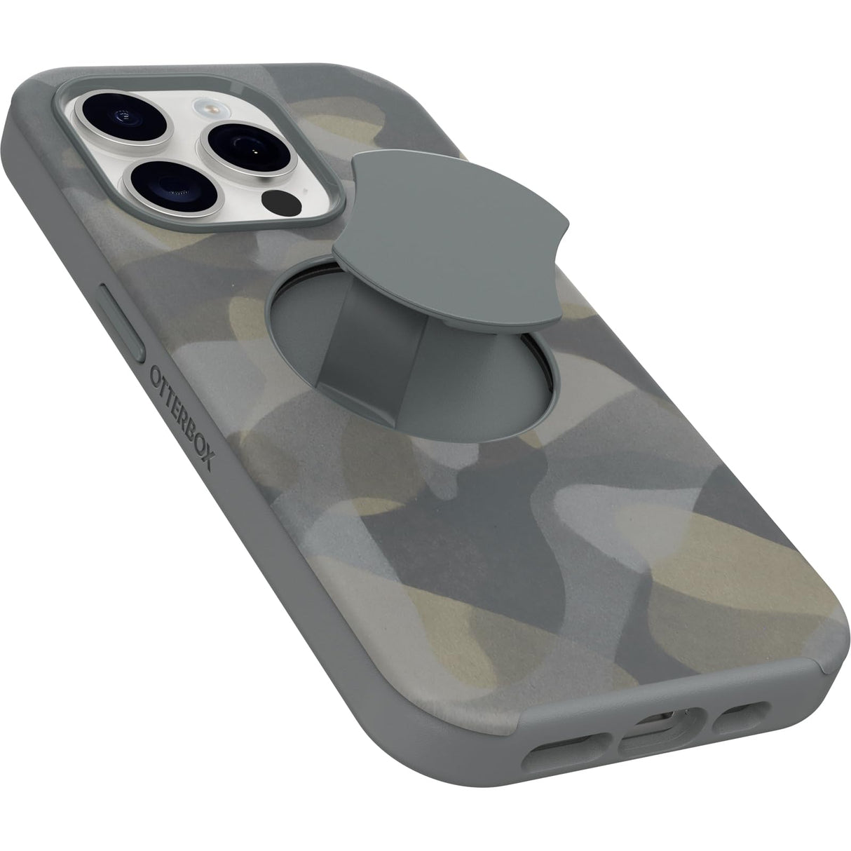 Otterbox - Ottergrip Symmetry Graphics Case For Apple Iphone 15 Pro  - Iron Camo