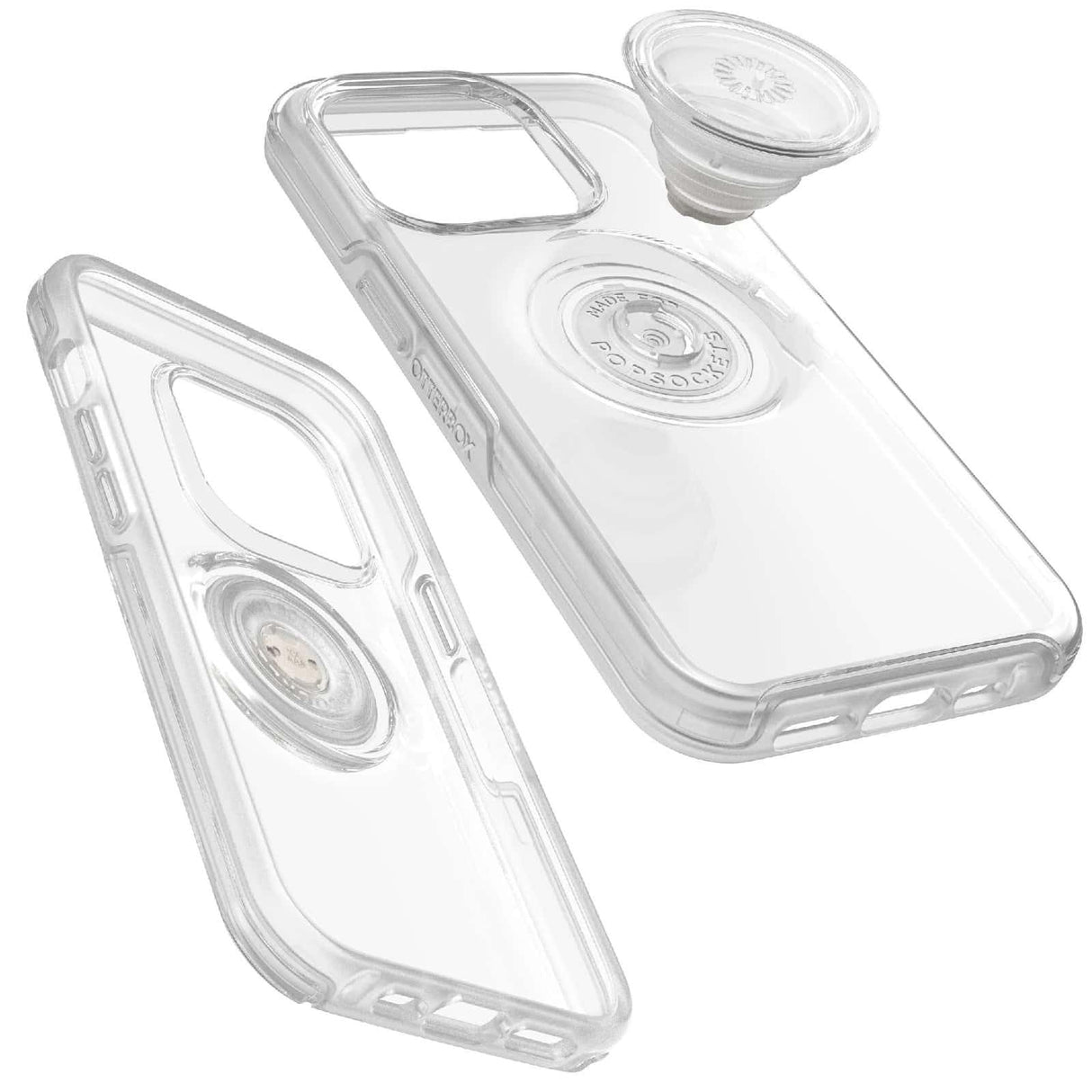 Otterbox  - Otter + Pop Symmetry Clear Case With Popgrip For Apple Iphone 14 Pro  - Clear Pop