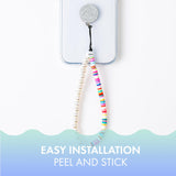 Moxyo - Zigi Bands Phone Lanyard Grip - Multi Color Puka And Pearl