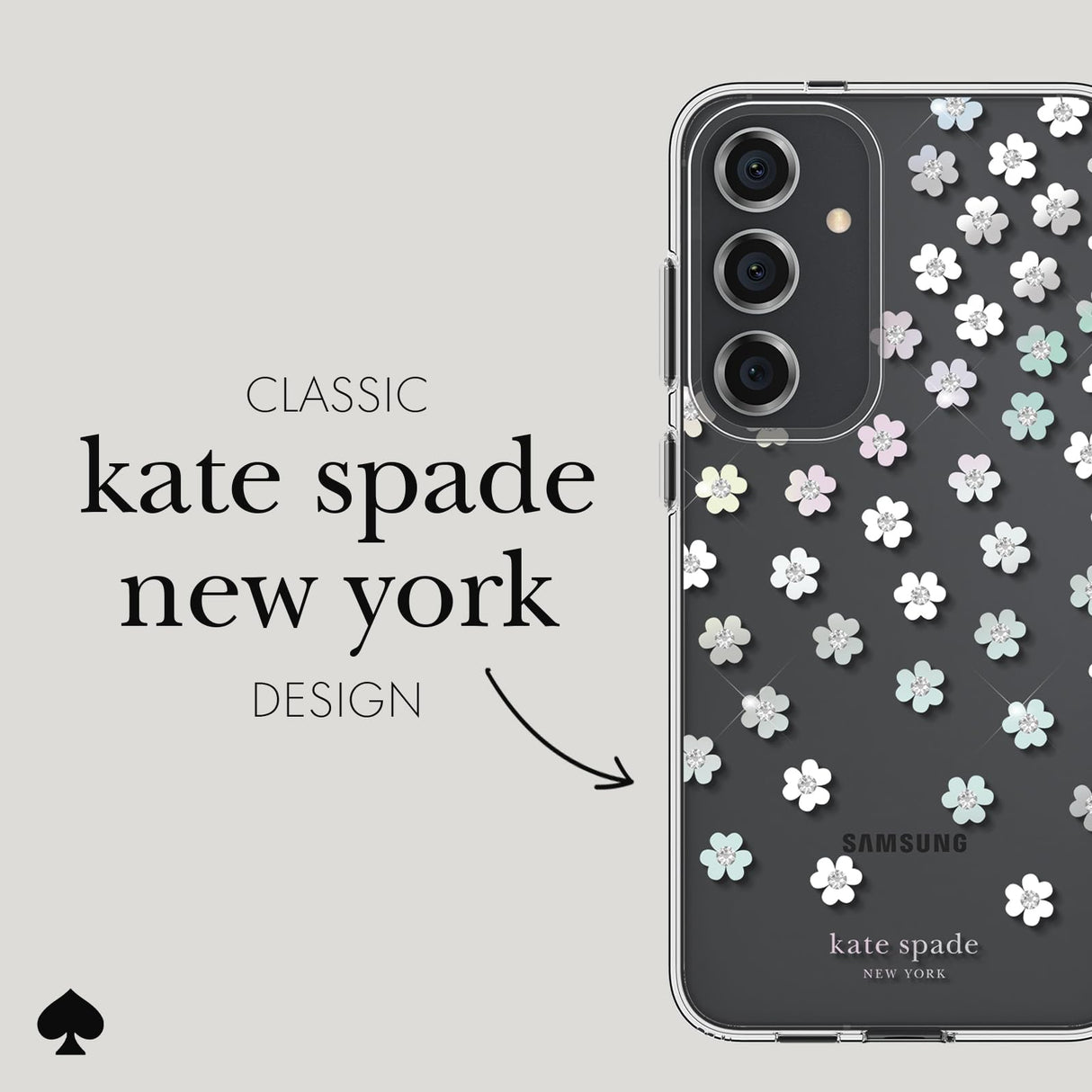 Kate Spade - Protective Hardshell Case For Samsung Galaxy S24 Plus - Scattered Flowers