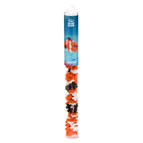 PLUS PLUS 3D Puzzle Building Block Set - Clownfish Mini Maker Tube