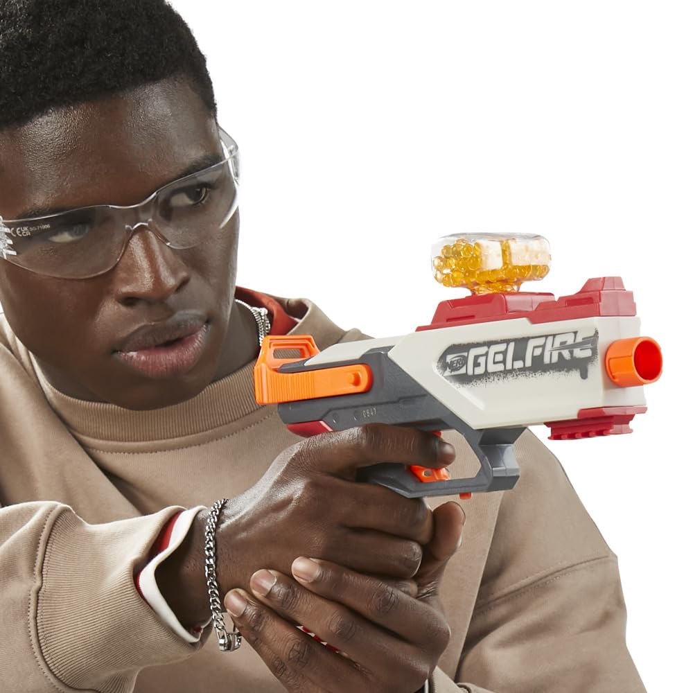 Nerf Pro Gelfire Legion Spring Action Blaster, 5000 Rounds, 130 Hopper, Protective Eyewear, Slam Fire, Ages 14 & Up