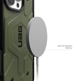 Urban Armor Gear (uag) -  Pathfinder Magsafe Case For Apple Iphone 16 Pro - Olive Drab