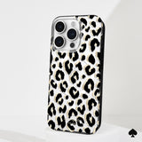 Kate Spade - New York Protective Hardshell Magsafe Case For Apple Iphone 15 Pro - City Leopard Black