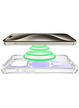 Itskins - Hybrid_r Iridescent Magsafe Case For Apple Iphone 15 Pro - Iridescent Violet